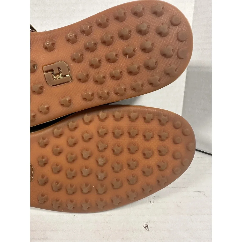 FootJoy Contour Casual Brown Leather Spikeless Golf Shoes Mens 11.5 M‎ 54332